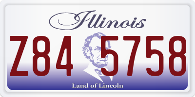 IL license plate Z845758