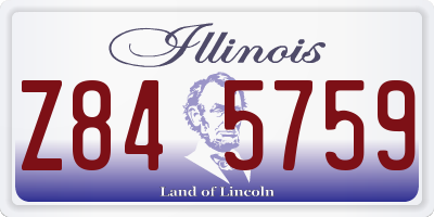 IL license plate Z845759