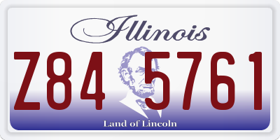 IL license plate Z845761