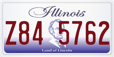 IL license plate Z845762