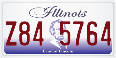 IL license plate Z845764