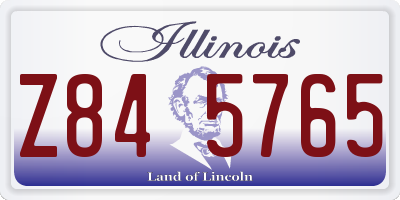 IL license plate Z845765