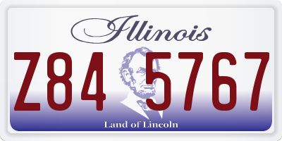IL license plate Z845767