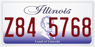 IL license plate Z845768