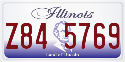 IL license plate Z845769