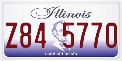 IL license plate Z845770
