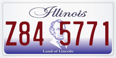 IL license plate Z845771
