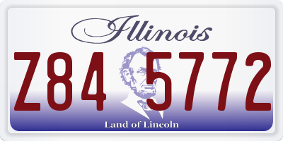 IL license plate Z845772