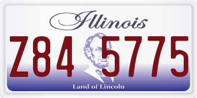 IL license plate Z845775