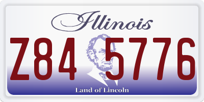 IL license plate Z845776