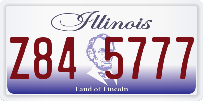 IL license plate Z845777