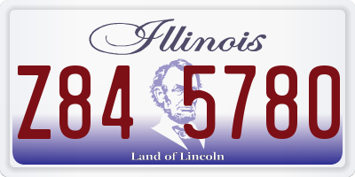 IL license plate Z845780