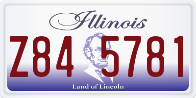 IL license plate Z845781