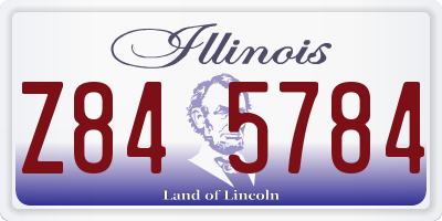 IL license plate Z845784