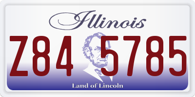 IL license plate Z845785