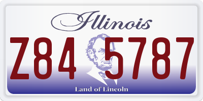 IL license plate Z845787