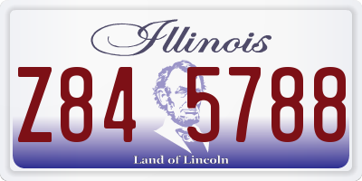IL license plate Z845788