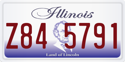 IL license plate Z845791