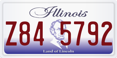IL license plate Z845792