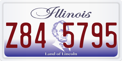 IL license plate Z845795