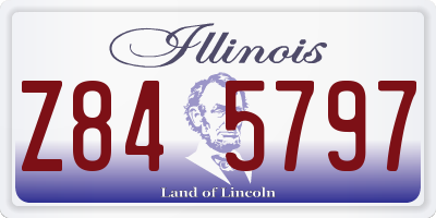 IL license plate Z845797