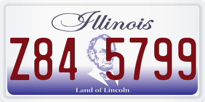 IL license plate Z845799