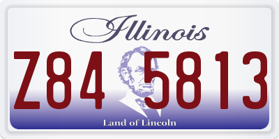 IL license plate Z845813