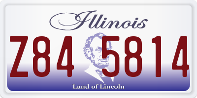IL license plate Z845814