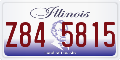 IL license plate Z845815