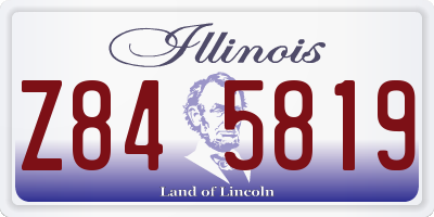 IL license plate Z845819