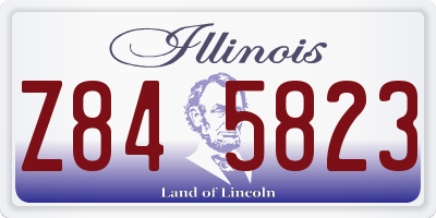 IL license plate Z845823