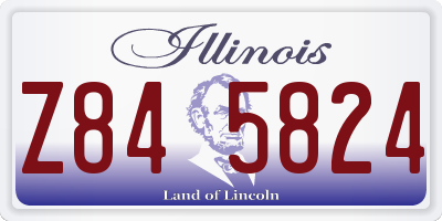 IL license plate Z845824