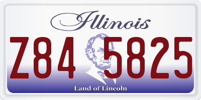IL license plate Z845825
