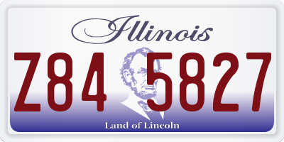 IL license plate Z845827