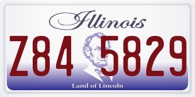 IL license plate Z845829