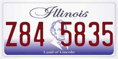 IL license plate Z845835
