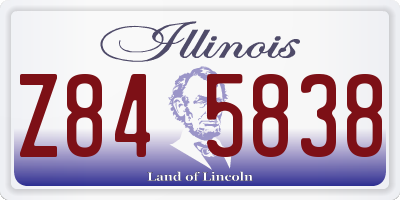 IL license plate Z845838