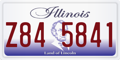 IL license plate Z845841