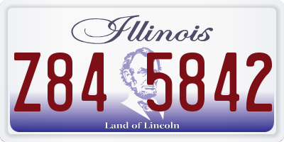IL license plate Z845842