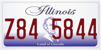 IL license plate Z845844