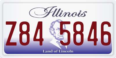 IL license plate Z845846