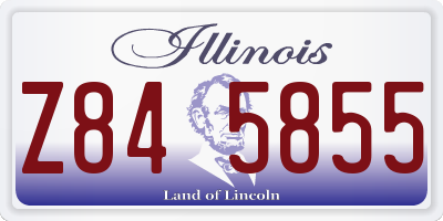 IL license plate Z845855