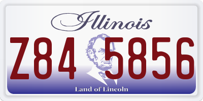 IL license plate Z845856