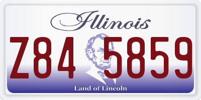 IL license plate Z845859