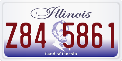 IL license plate Z845861