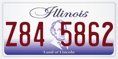 IL license plate Z845862