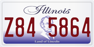 IL license plate Z845864