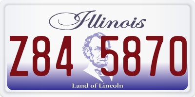 IL license plate Z845870