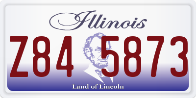 IL license plate Z845873