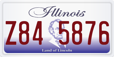 IL license plate Z845876